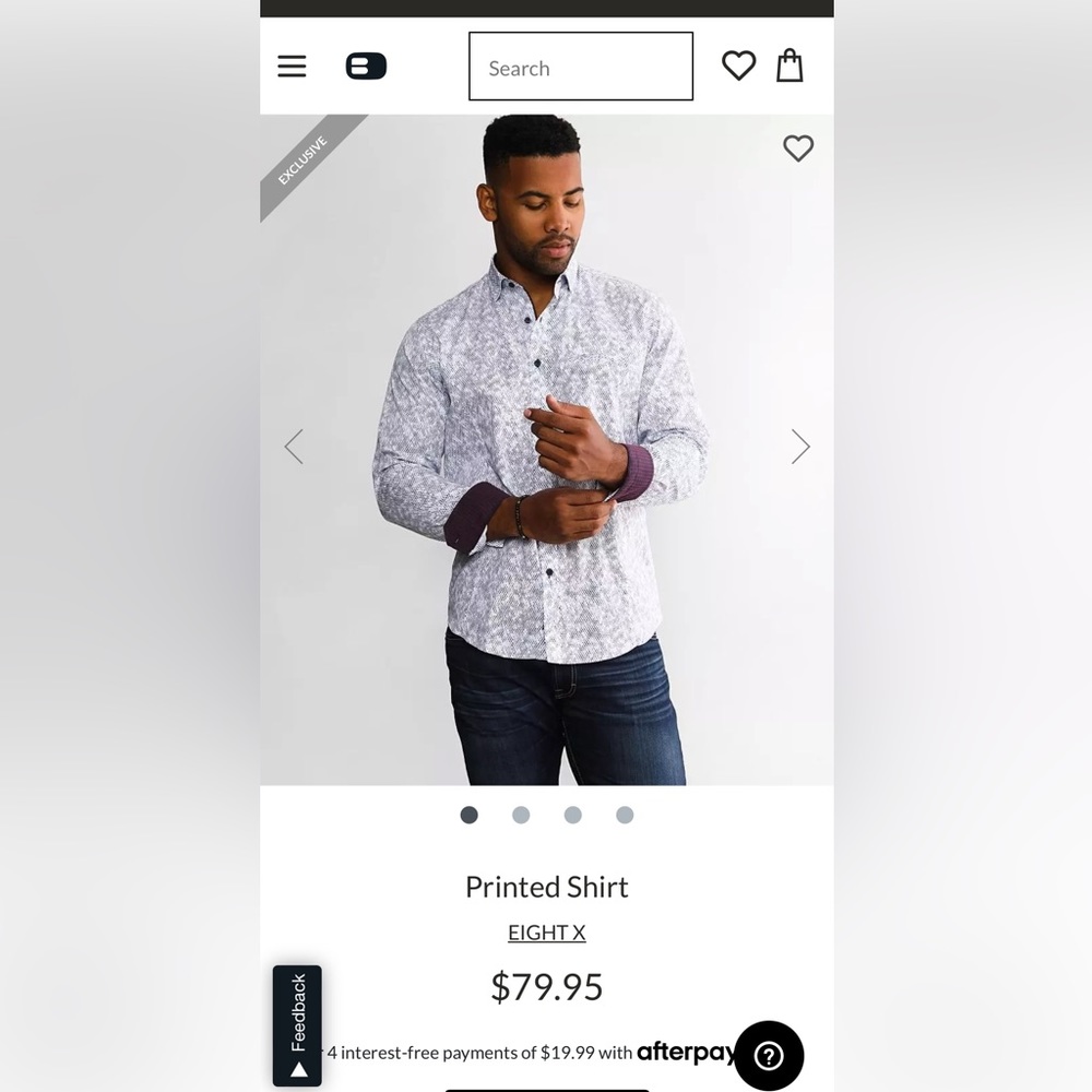 Exclusive to the Buckle. Eight X Premium Men’s Dress Shirt Size XXL